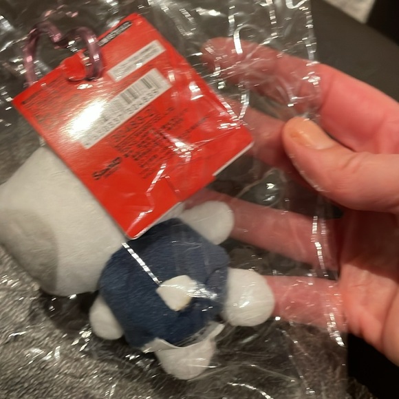 Hello Kitty Plush Keychain with Red Bow - Picture 7 of 7